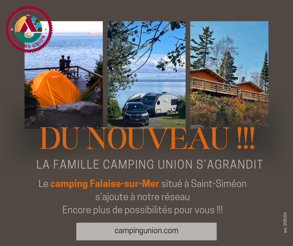 DU NOUVEAU POUR LE RÉSEAU CAMPING UNION !!!